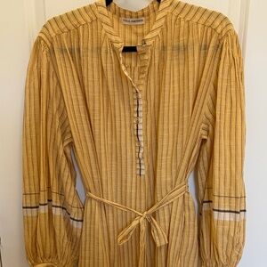 Ulla Johnson Rabea striped cotton midi dress (size 0)